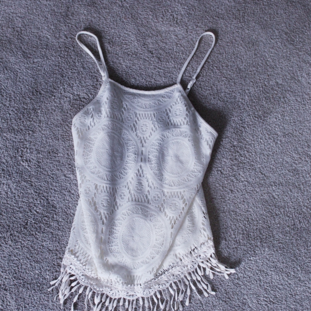 White lace top